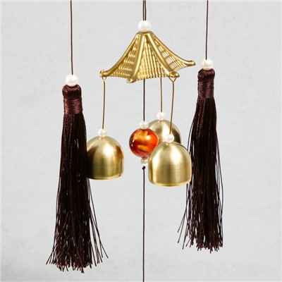 Музыка ветра «Дельфины», металл, 4 колокольчика, 52×12.5×2.7 см