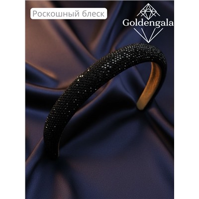 Ободок для волос со стразами объемный 6шт. Арт ОБ6/006А