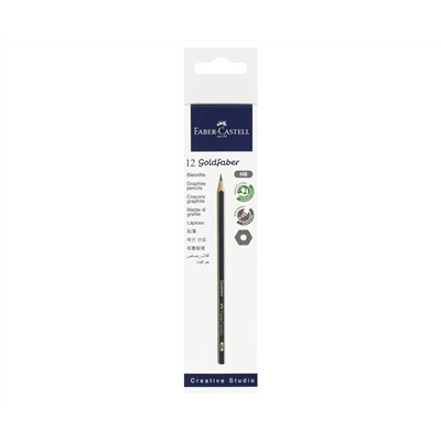 Карандаш ч/г Faber-Castell "Goldfaber 1221" HB, заточен.
