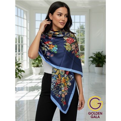 Платок шелковый большой "Парижанка" Арт 2428/27