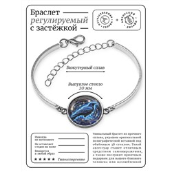 BSI-0105 Браслет металлический Звёздный ворон