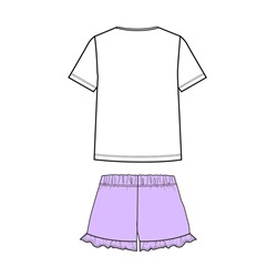 Комплект для девочки: футболка, шорты