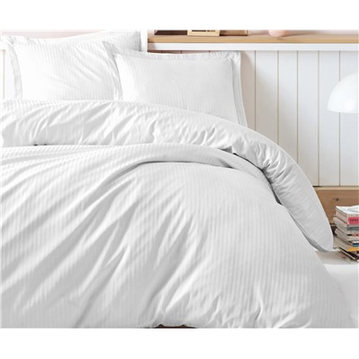 Комплект Постельного Белья Евро 2 сп. Сатин Elegant Stripe Saten - cotton box