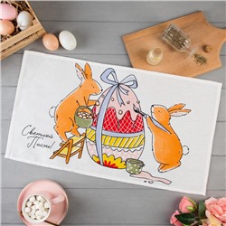 Полотенце Доляна «Пасхальные яйца» 35×60 см, 100% хлопок, вафля