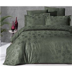 Сатиновое Постельное Белье Евро 2 сп. JACQUARD SATEN First Choice