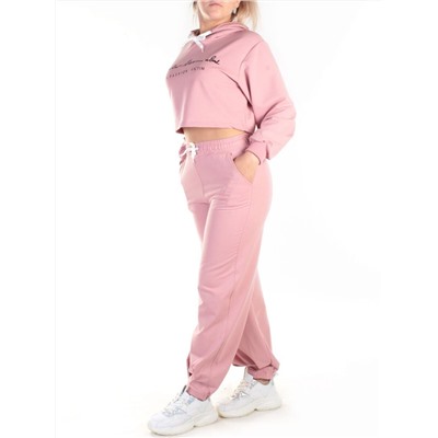 Y316 PINK Спортивный костюм женский (100% хлопок)