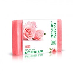 Мыло для ванной Роза (125 г), Rose Luxurious Bathing Bar, произв. Organic Harvest