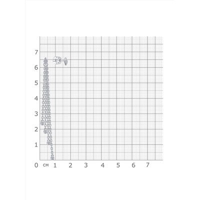 Серьги с фианитом родированные серебро 925*