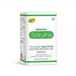 Спирулина (60 таб, 500 мг), Organic Spirulina Tablets, произв. Parry Wellness