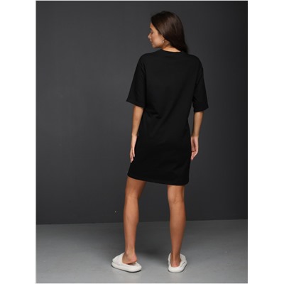 Платье домашнее "Вьюга" черный