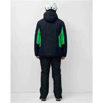 Горнолыжный костюм мужской зимний зеленого цвета 07715Z