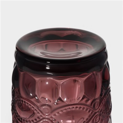 Набор стаканов Magistro «Ла-Манш», 350 мл, 8×12.5 см, 6 шт., стекло, розовый