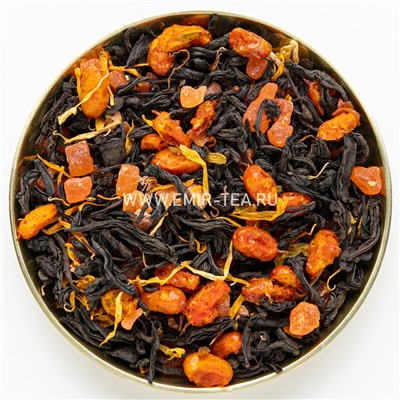 Черный чай с облепихой (код 0421)
