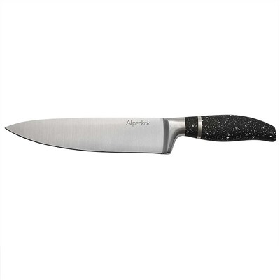 Нож 8" (20 см) большой поварской из нержавеющей стали AK-2130/A "Master" черный гранит