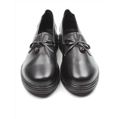 03-5071 BLACK Полуботинки женские (натуральная кожа)