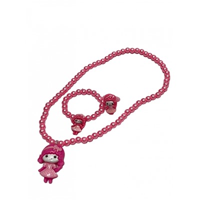 Набор бижутерии из трех предметов для девочек 6 комплектов