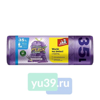 Мешки для мусора JAN FLEX  35л*12шт