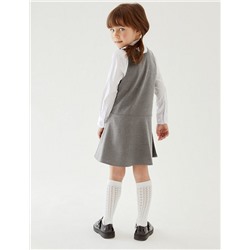 2pk Girls' Regular Skater School Pinafores (2-12 Yrs)