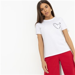 Футболка с принтом на спинке, Любовь с первого взгяда