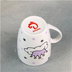 Кружка Доляна «Принцесса», 350 мл, фарфор, белая