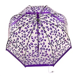 L042-4426 PurpleLeopard (Фиолетовый леопард) Зонт женский трость Fulton