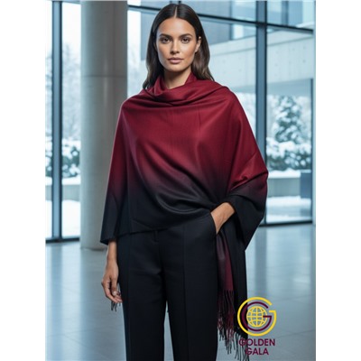 Палантин теплый из кашемира с переходом цвета Арт 2323/7