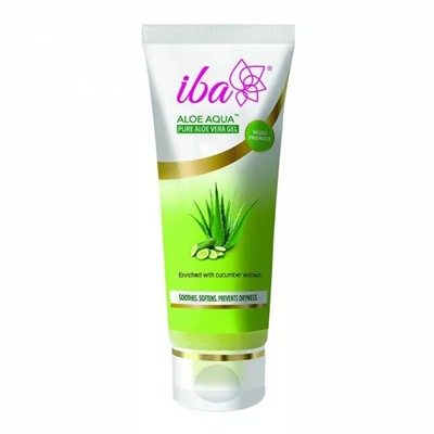 Алоэ Аква: увлажняющий питательный гель для лица и тела (100 мл), Aloe Aqua Pure Aloe Vera Gel, произв. Iba Halal Care