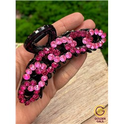 Заколка-краб для волос со стразами КР47