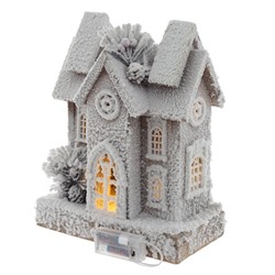 GAEM Изделие декоративное "Домик" c подсветкой (2хАА, н/п), L24 W13 H31 см