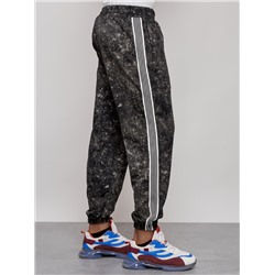 Брюки джоггеры спортивны мужские черного цвета 12931Ch