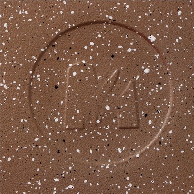 Сковорода «Гранит Brown», d=30 см, съёмная ручка, стеклянная крышка, антипригарное покрытие, цвет коричневый