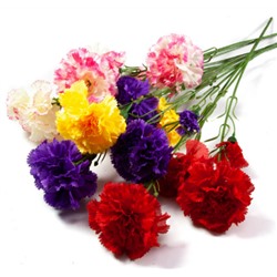 Цветок искусственный декоративный Гвоздика 1 шт 53 см