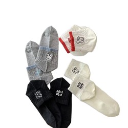 Cartoon heel sticker, cute universal brand low knee socks, Korean style