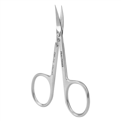 Frau Finger Ножницы маникюрные для кутикулы изогнутые / Professional FSP-112DP, матовые, ручная заточка, 9 см