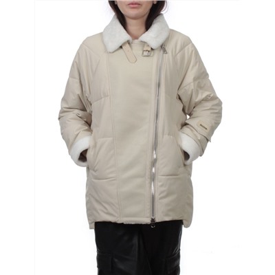 S24-263 BEIGE Куртка демисезонная женская (100 гр. холлофайбер)
