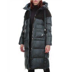 Y21636 DK. GREEN Пальто женское зимнее MEIYEE (200 гр. холлофайбера)