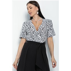 Комбинезон Мой успех (черно-белый) К11278