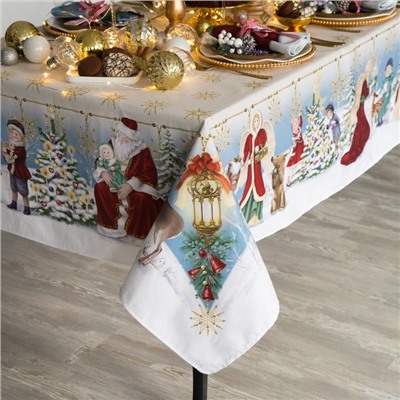 Скатерть новогодняя "Этель" "Christmas time" 150х110см +/-3см с ГМВО, хл100%