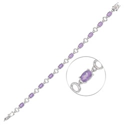 Браслет с аметистами ТФБЕ.10АМ1.80