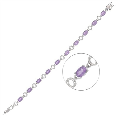 Браслет с аметистами ТФБЕ.10АМ1.80