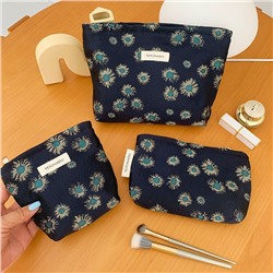 High quality retro cosmetic bag, shoulder bag, universal small clutch bag, organizer bag, with embroidery, flowered