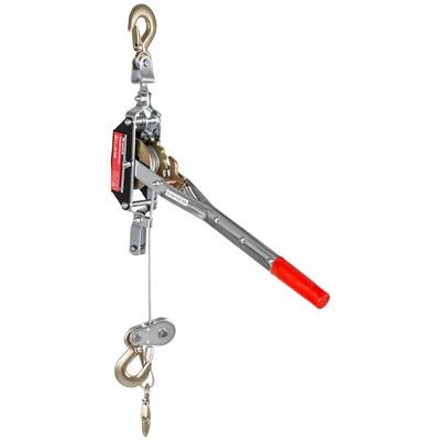 Лебедка рычажная, тяга 2 т, подъем 0.8 т, одинарное храповое колесо Matrix