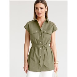 Блузка из легкого хлопкового поплина