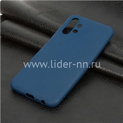 Задняя панель для Samsung Galaxy  A13 Силикон матовый (синяя)