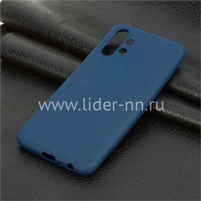 Задняя панель для Samsung Galaxy  A13 Силикон матовый (синяя)