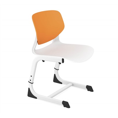 Стул Альфа SHT-S-TN26/5-7
                        оранжевый / белый / белый муар