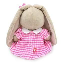 Мягкая игрушка "Зайка Ми в платье из жатой ткани (малыш)" (15 см)