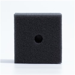 Губка прямоугольная для фильтра турбо № 7, 8×8×10 см, серая