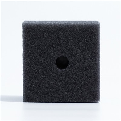 Губка прямоугольная для фильтра турбо № 7, 8×8×10 см, серая