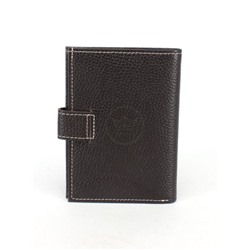 Обложка для авто+паспорт-Croco-ВП-1032  (с хляст, 5 внут карм, двойн стенка)  натуральная кожа коричневый флотер св. нить (116/1)  243975